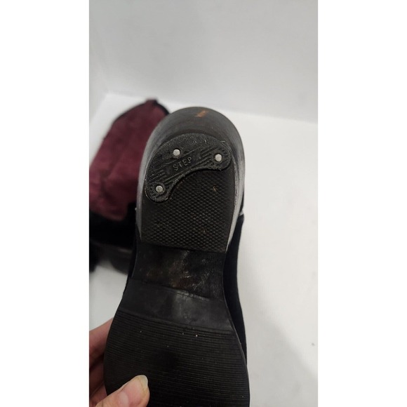 Anderson Bean 4170C Suede Cabernet Black Womens Western Boots Size 4 Made In USA - Picture 10 of 14